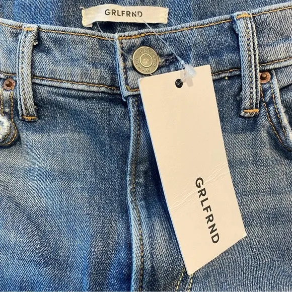 GRLFRND | NWT Naomi High-Rise Stretch Ankle Jeans in I Will Survive Size 24