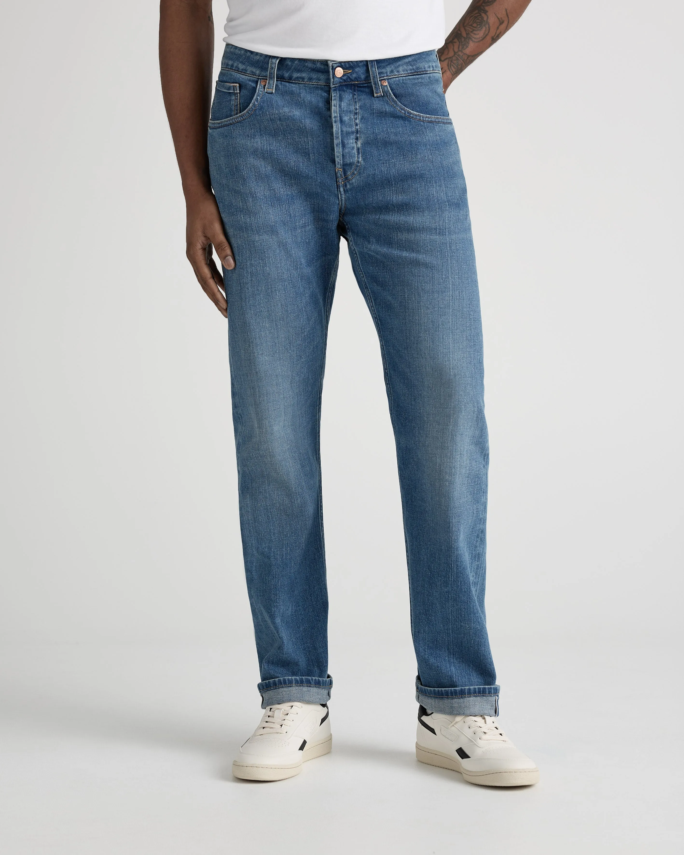 Hank Mid Tapered Jeans Medium Heritage