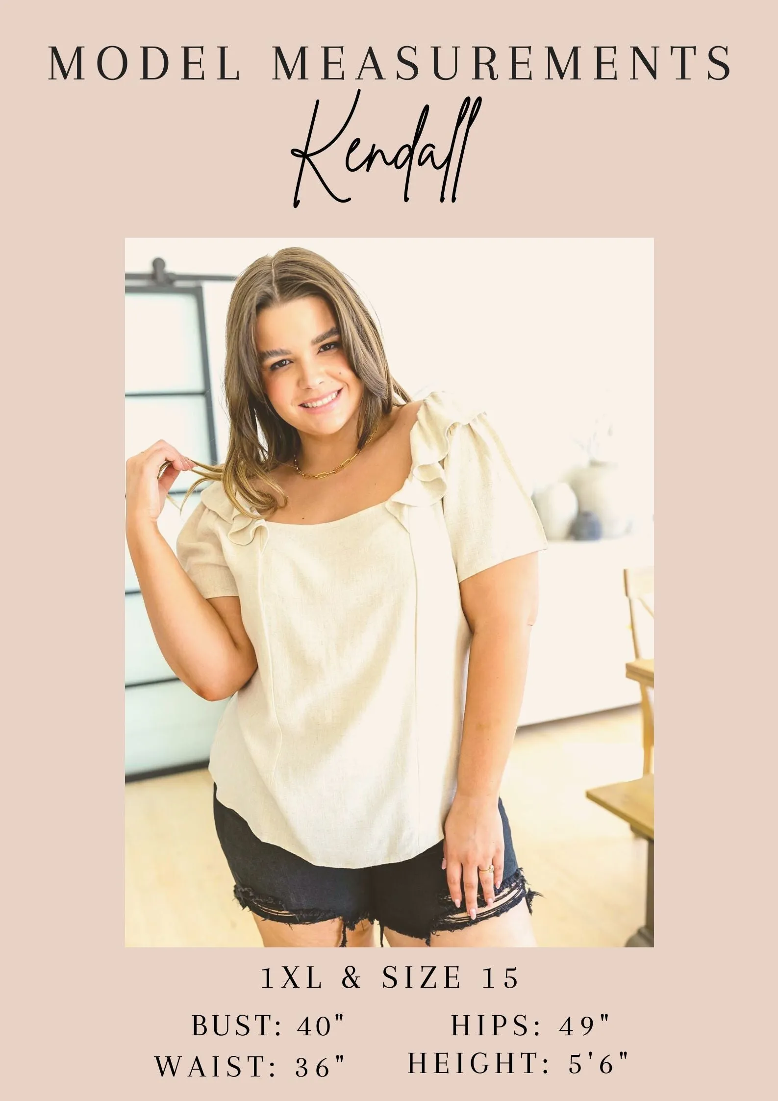 Hazel Blues® |  A Little Lazy High Rise Linen Shorts
