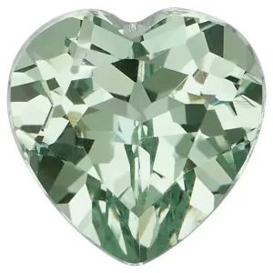 Heart FAB Lab-Grown Green Sapphire Gems
