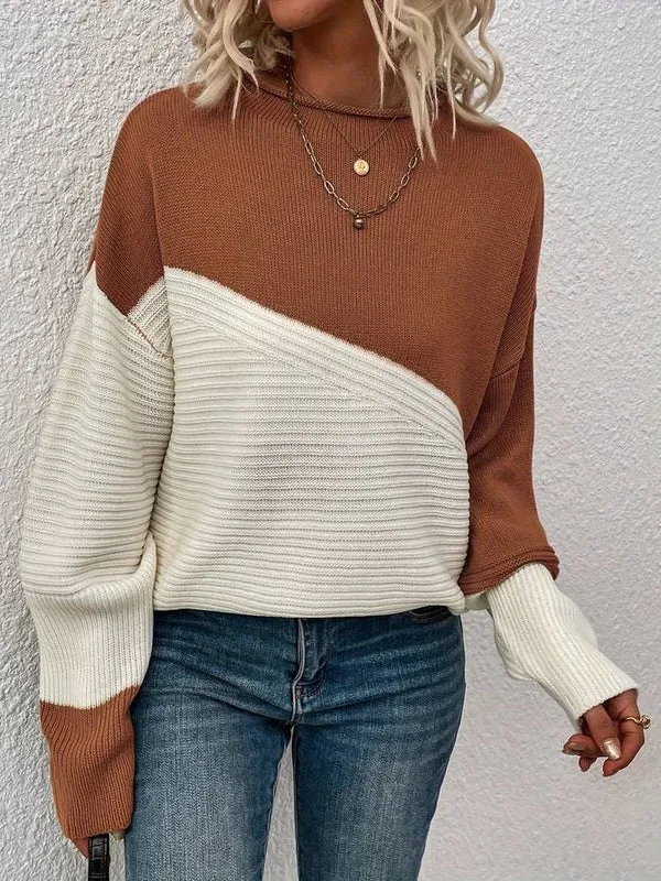 Heather - color block sweater