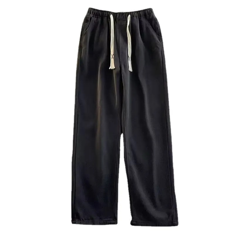 High Street Pure Color Straight Jeans