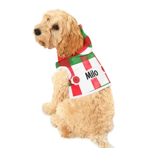 Holiday Plaid Personalized & Custom Pet Hoodie - Custom Pet Apparel