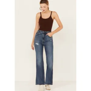 🌟HOST PICK🌟LEVI'S PREMIUM  DARK WASH 70S HIGH RISE STRETCH FLARE JEANS Sz29