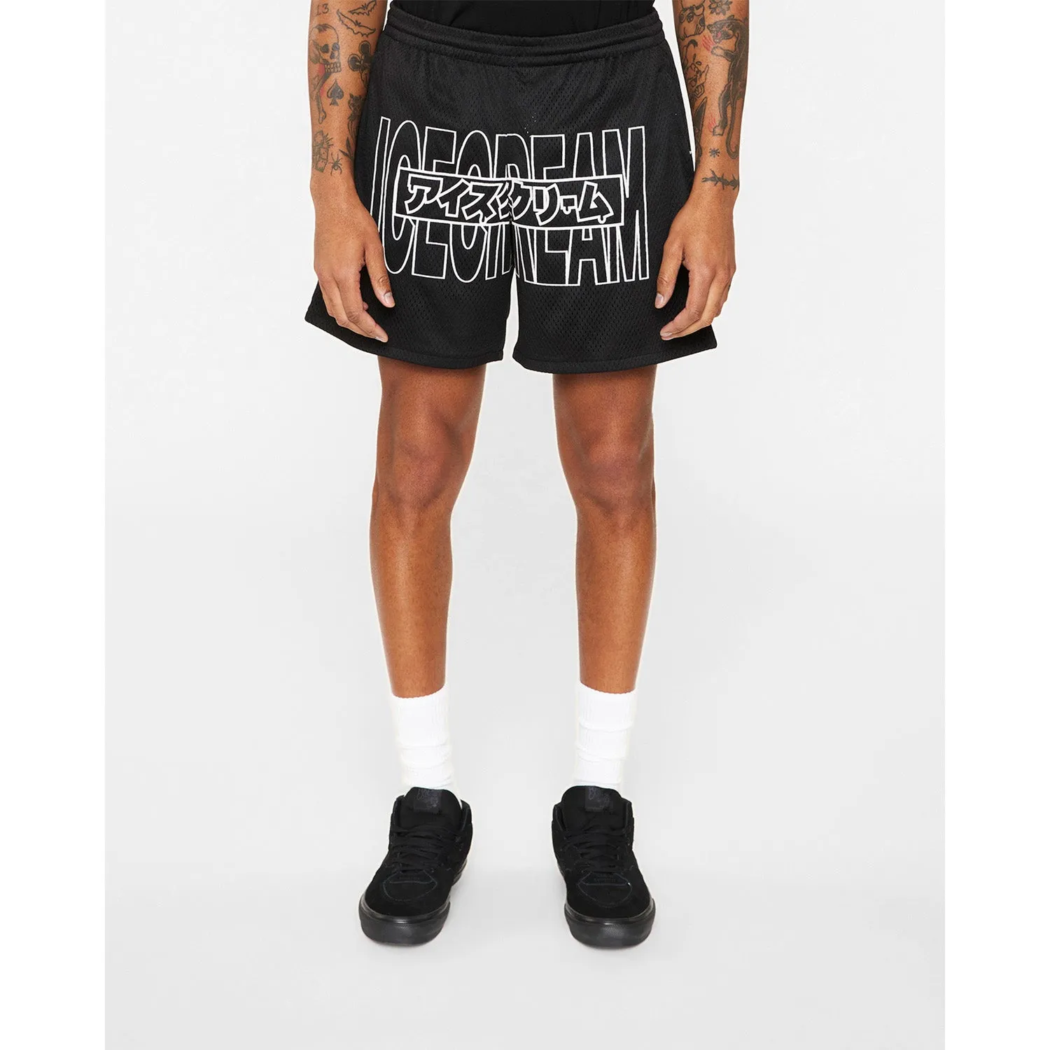 ICECREAM Men Katakana Shorts Black