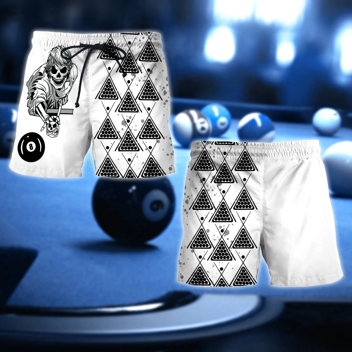 If I Die Bury Me With My Billiards Club Custom Name 3D Short Sleeve T-Shirt Men's Board Shorts