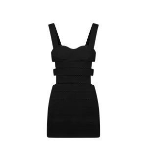 Intarsia Knit Mini Dress