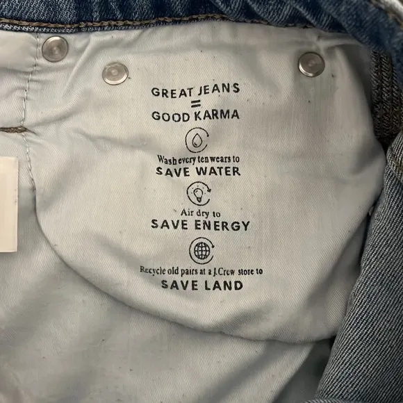 J Crew Point Sur Denim Shoreditch Straight Jeans Size 30