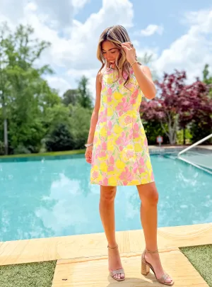 Jade Jacquard Dress