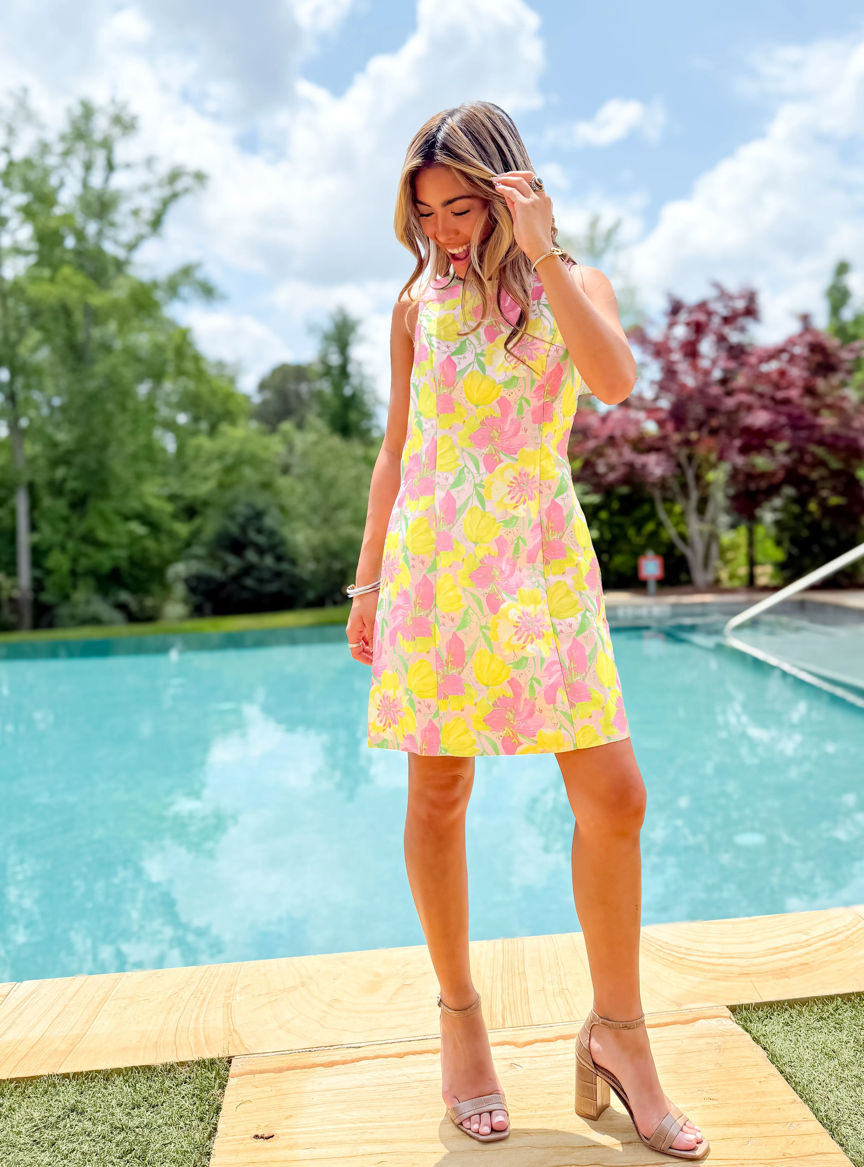 Jade Jacquard Dress