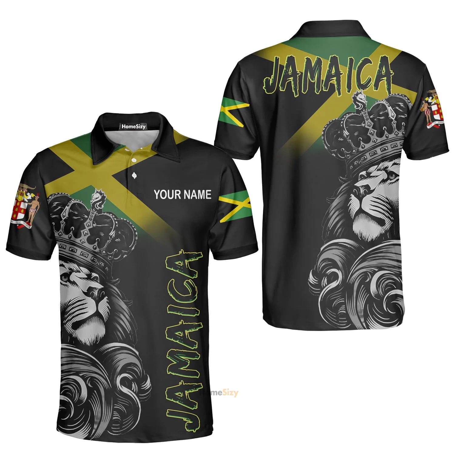 Jamaica Lion Polo Shirts T-shirt HD03604
