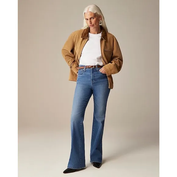 J.Crew NWT High-Rise Bootcut Jeans in 2003 Super-Stretch, Size 32 - Willie Carte