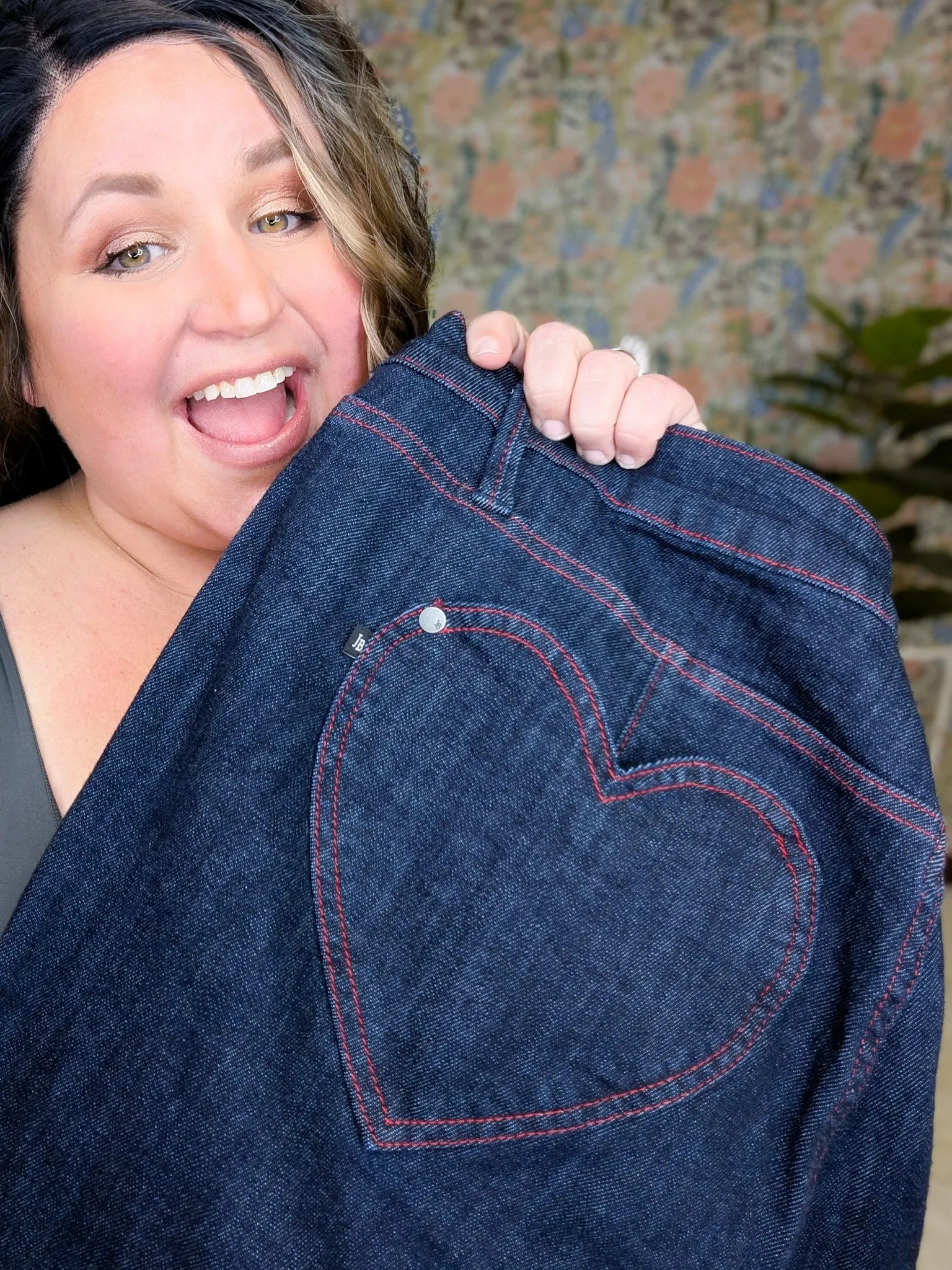 Judy Blue Heart on My Booty Dark Wash Skinny