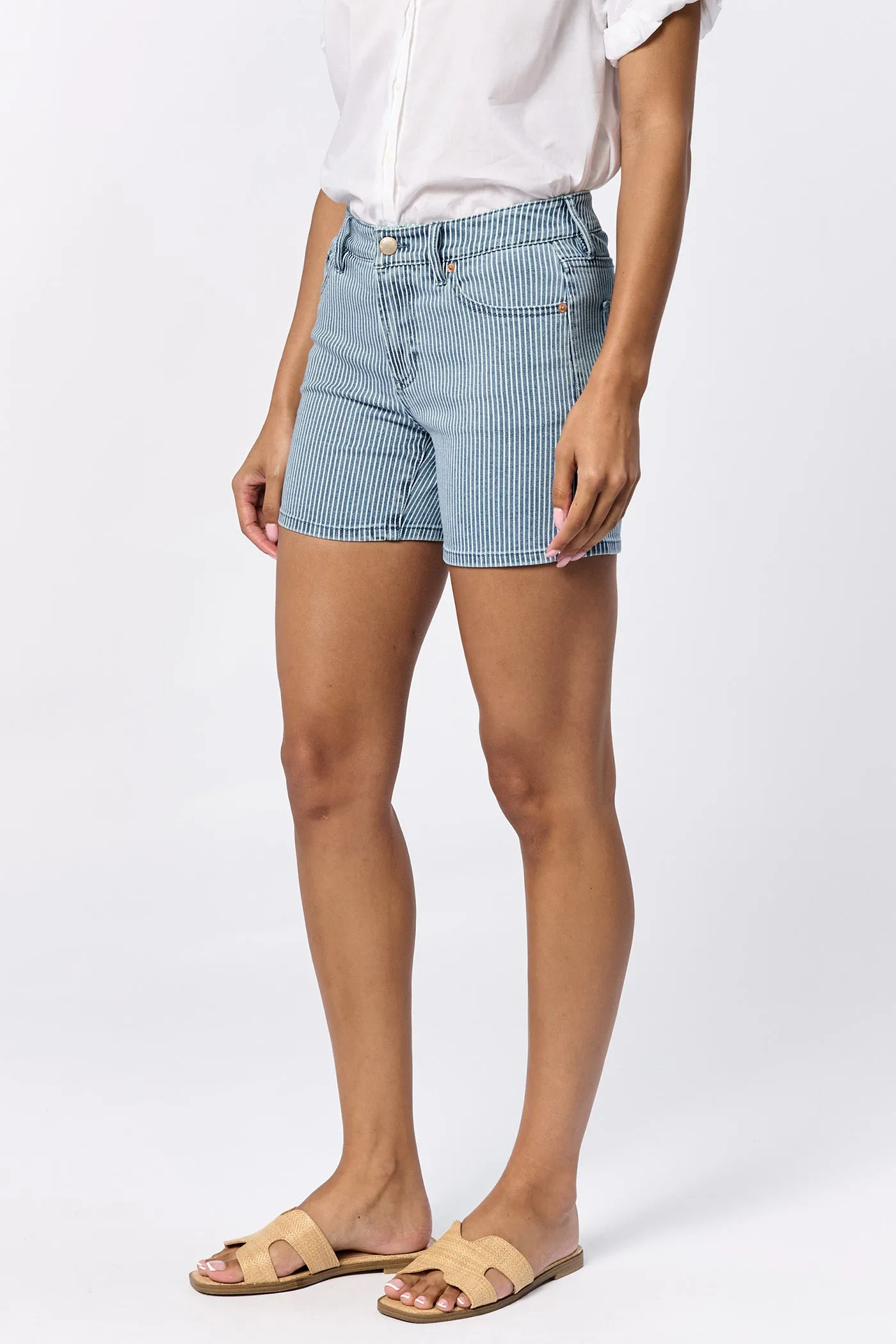 Julian Short Indigo Stripe