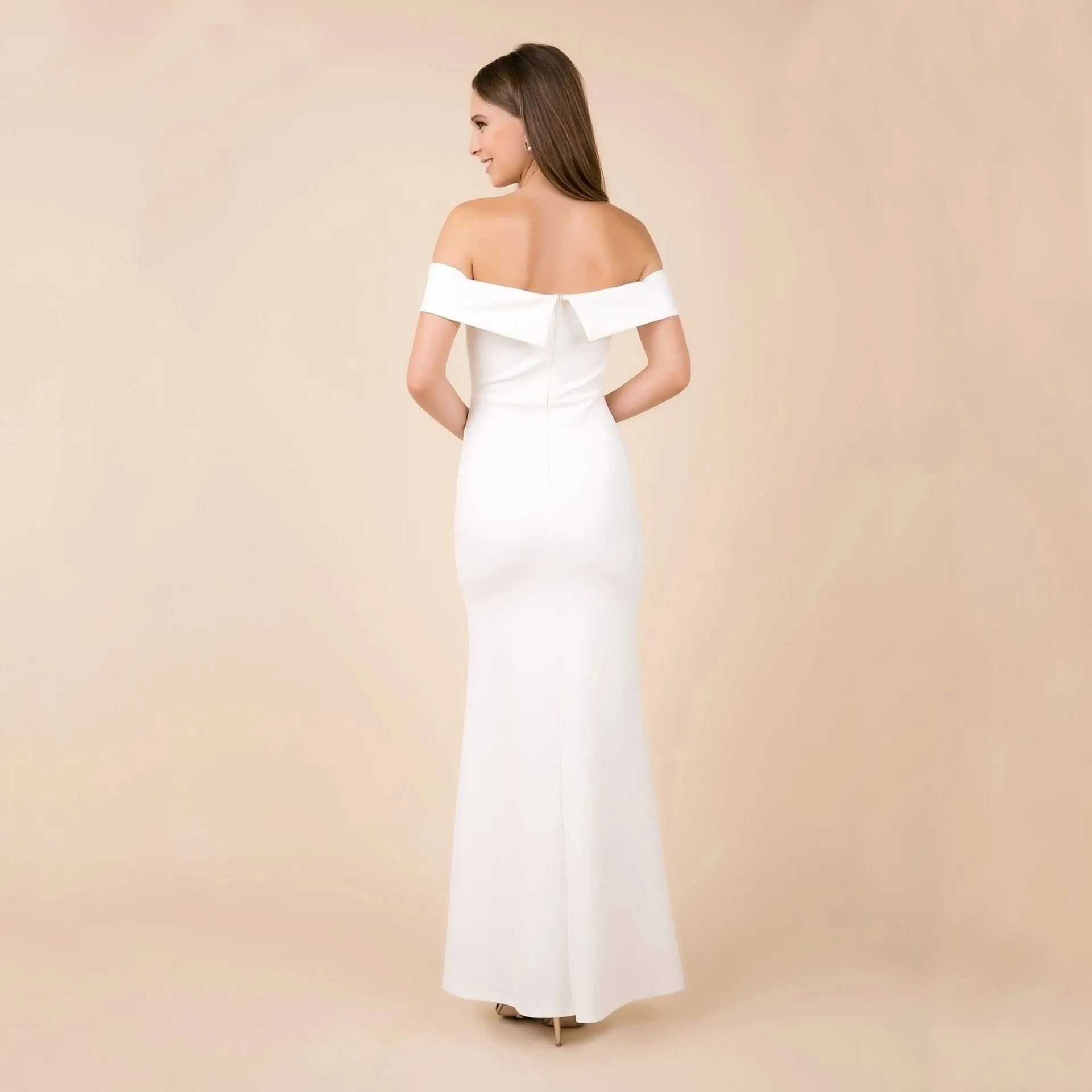 Kate Formal Stylish Crepe Midi Dress