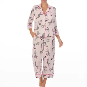 Kate Spade New Yorkanimal-print cropped pajama set