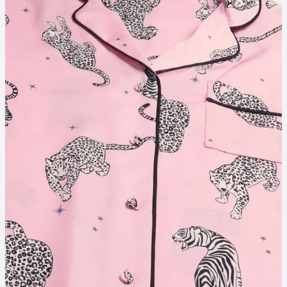 Kate Spade New Yorkanimal-print cropped pajama set