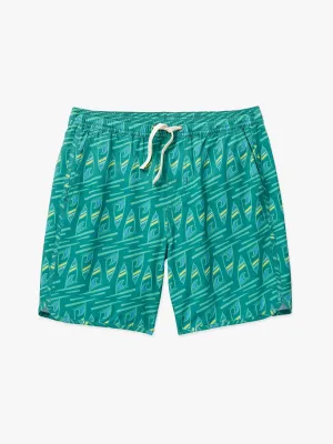 Kids Anchor Short | Green Surfs Up