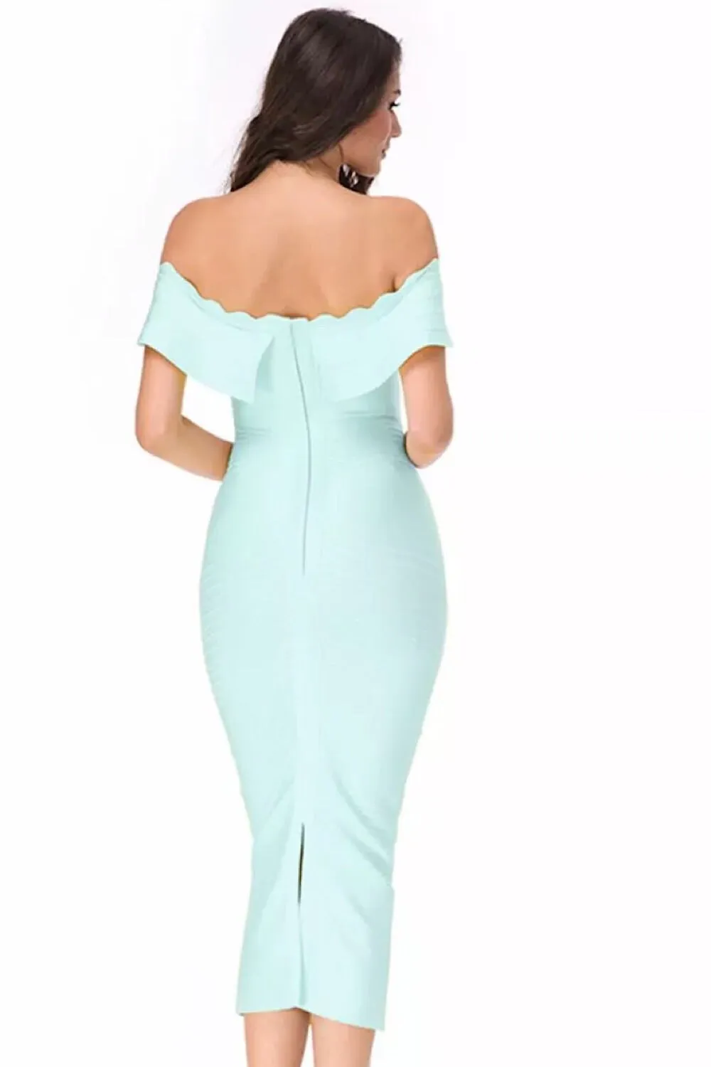 Kiki Aqua Bandage Dress