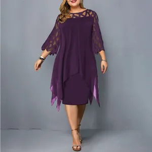 Kirsty | Chic Plus Size Midi Dress for Modern Women