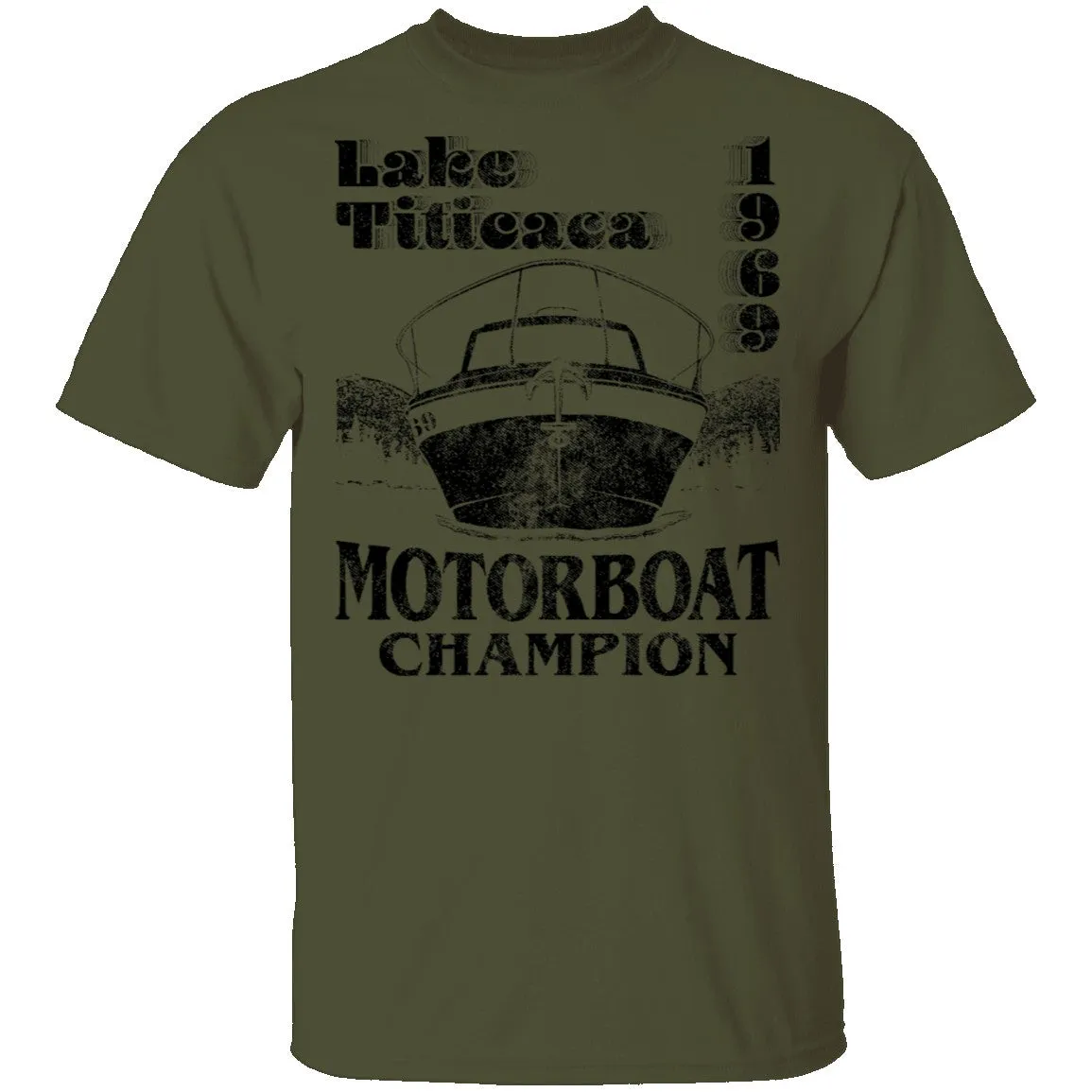 Lake Titicaca Motorboat Champion T-Shirt