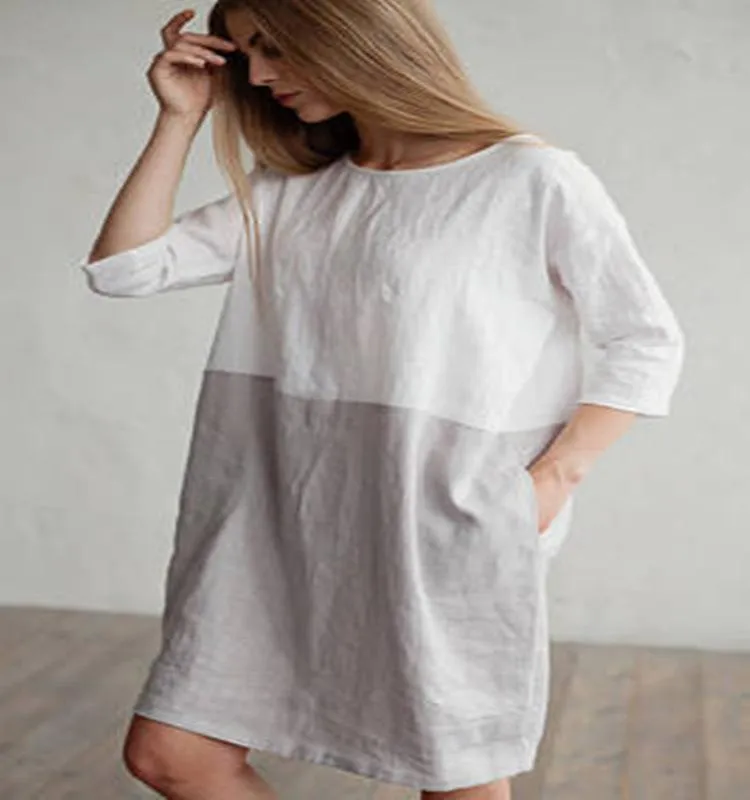 Lana™ - Chic Two-Tone Dress