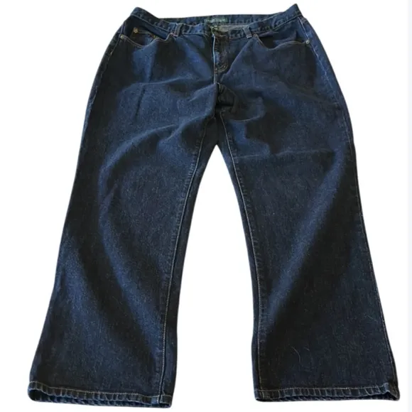 LAUREN RALPH LAUREN Women’s Blue Jeans- straight leg - Size 16