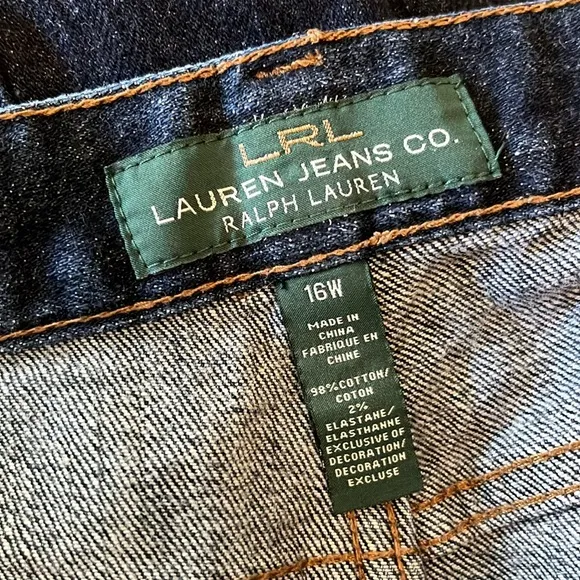 LAUREN RALPH LAUREN Women’s Blue Jeans- straight leg - Size 16
