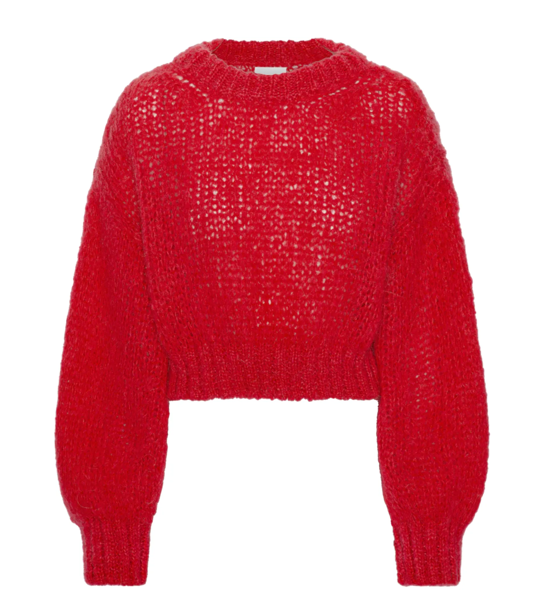 LEONNIE Cropped Pullover | RUBY RED