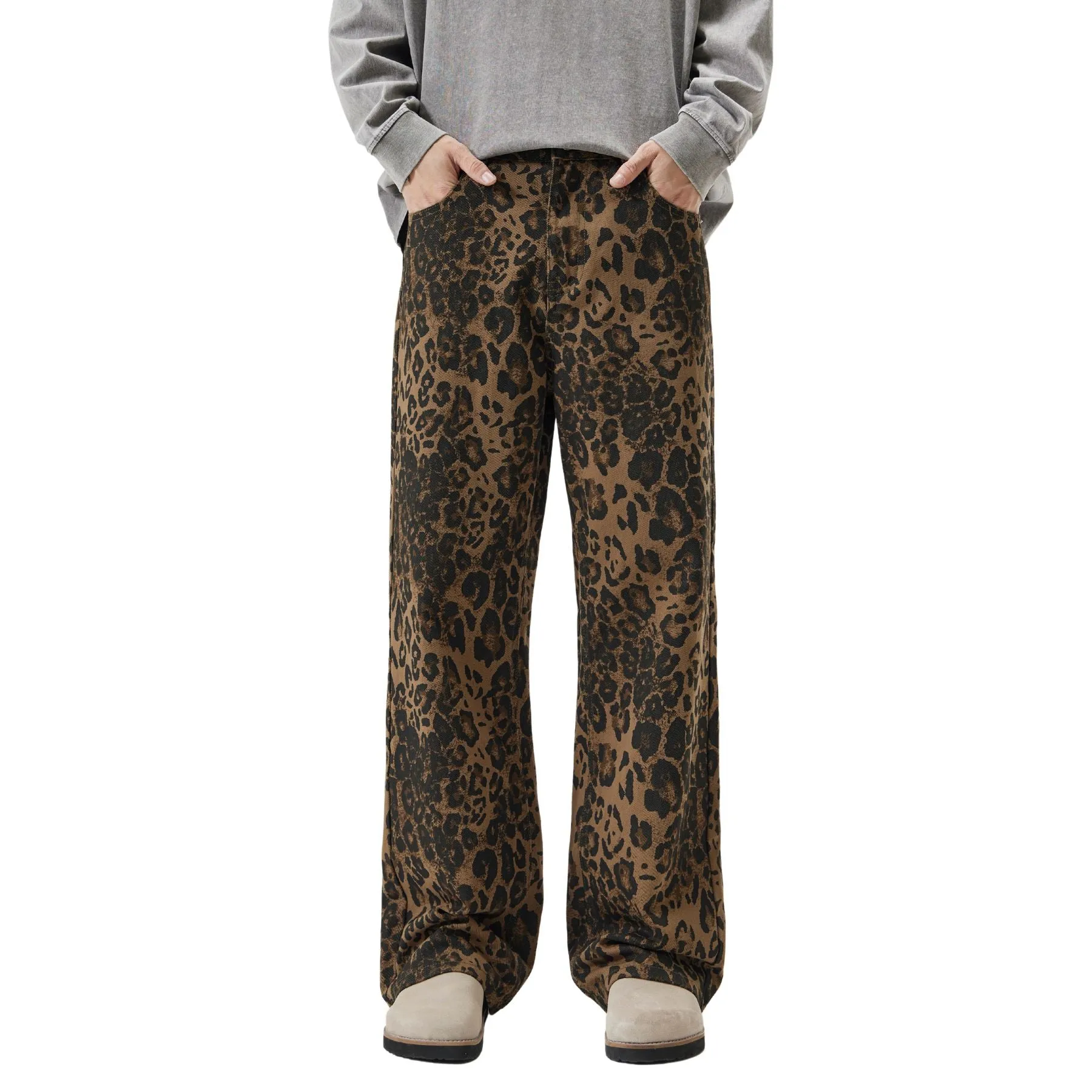 Leopard Full Length Jeans