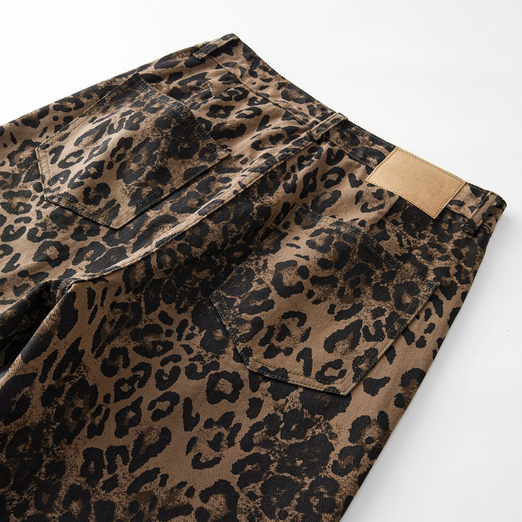 Leopard Full Length Jeans