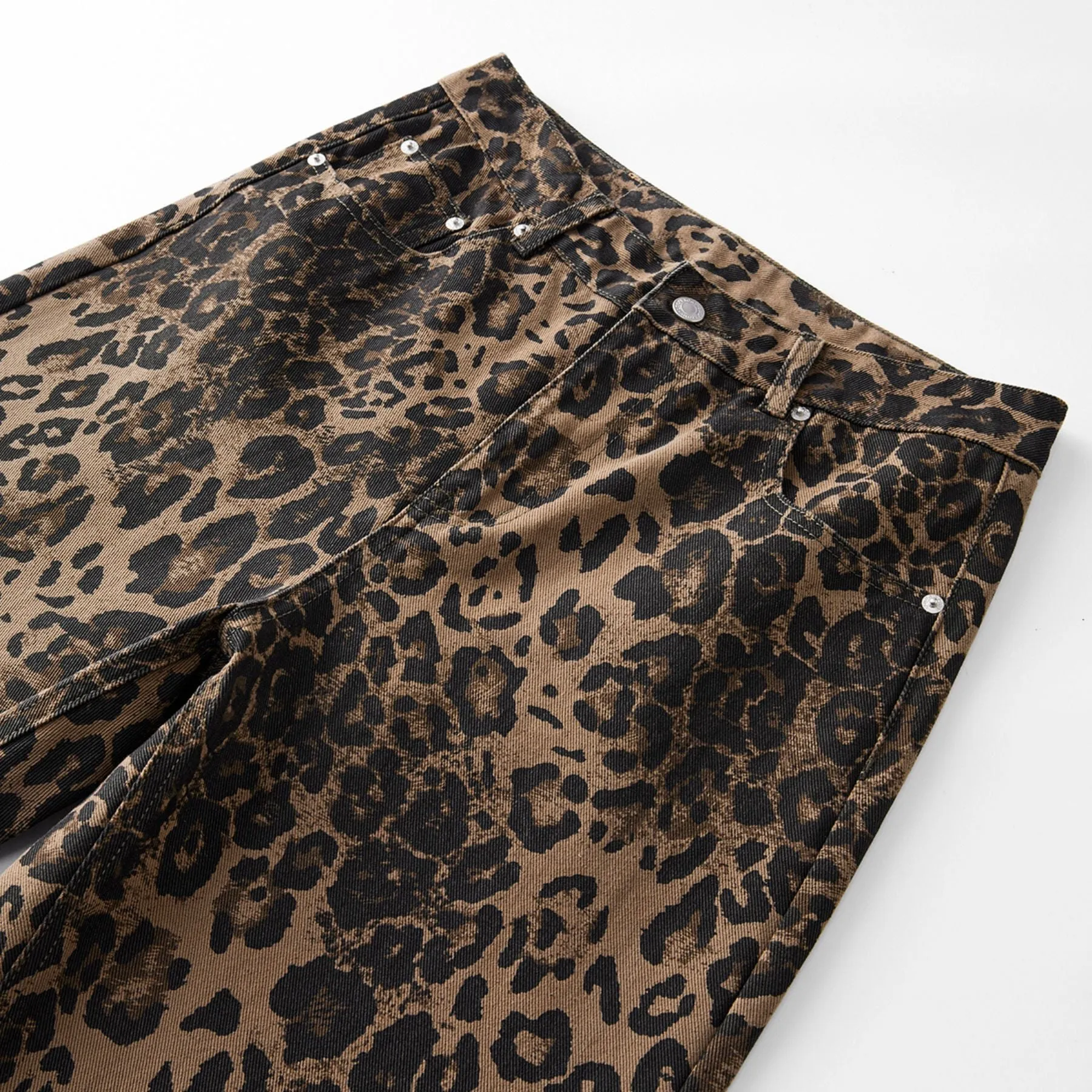 Leopard Full Length Jeans