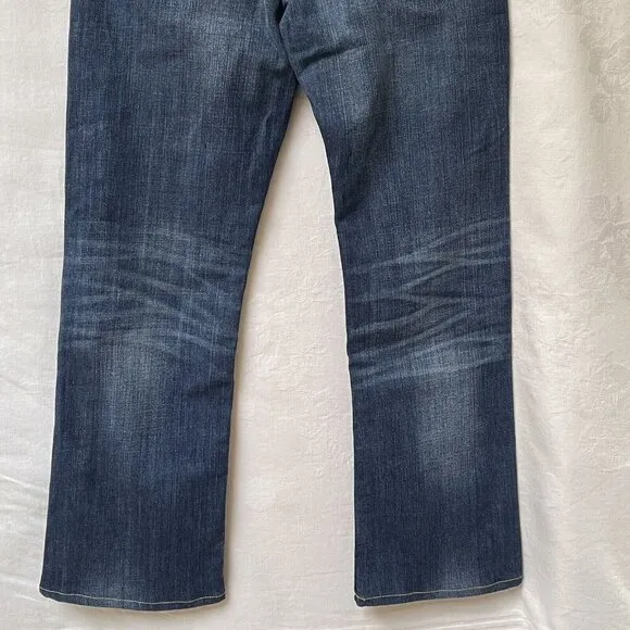 Levis 527 Boot Cut Jeans Womens 31 x 28.5  Cowgirl Western Denim Blue Altered