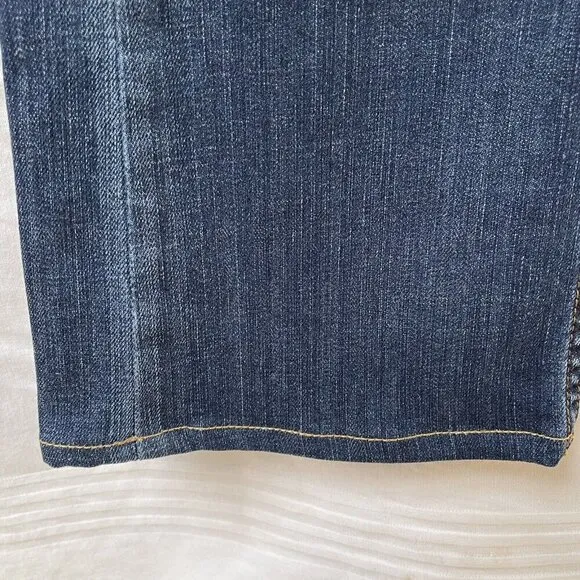 Levis 527 Boot Cut Jeans Womens 31 x 28.5  Cowgirl Western Denim Blue Altered