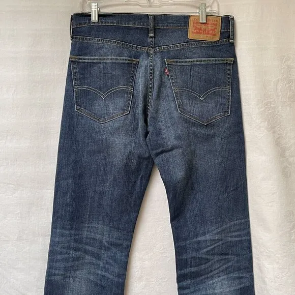 Levis 527 Boot Cut Jeans Womens 31 x 28.5  Cowgirl Western Denim Blue Altered