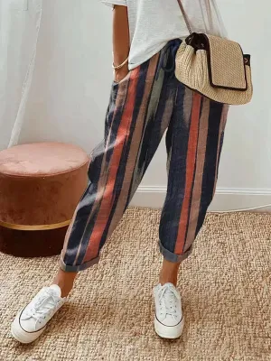Linda® | Cropped Trousers With Elastic Waist