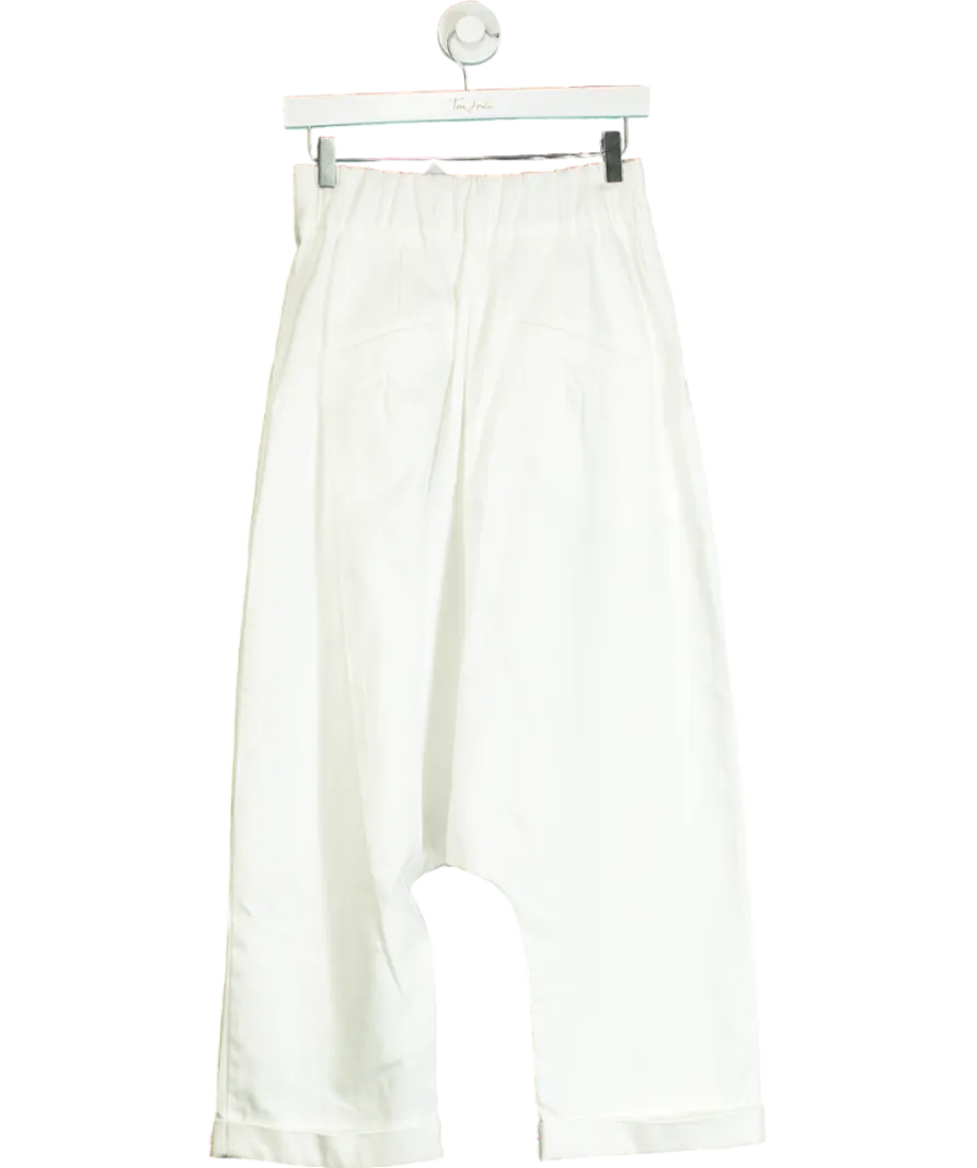 Locker Room White Drop Crotch Jeans UK S