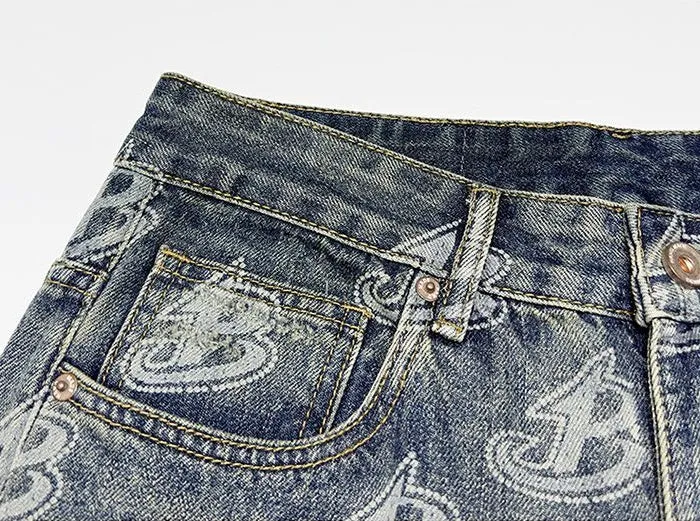 Loose-Fitting High Street Style Jeans for Men