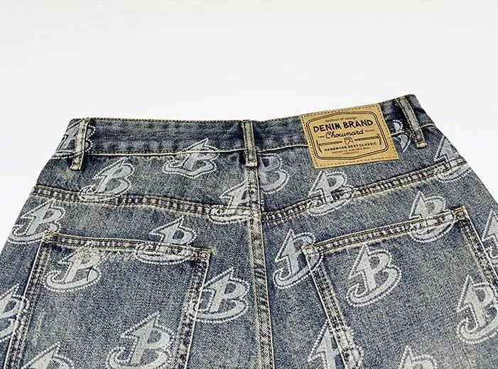 Loose-Fitting High Street Style Jeans for Men