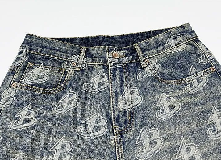 Loose-Fitting High Street Style Jeans for Men