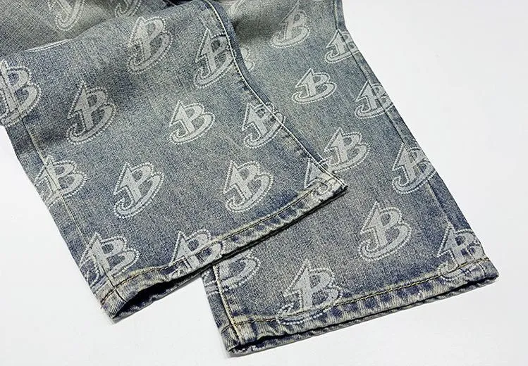 Loose-Fitting High Street Style Jeans for Men