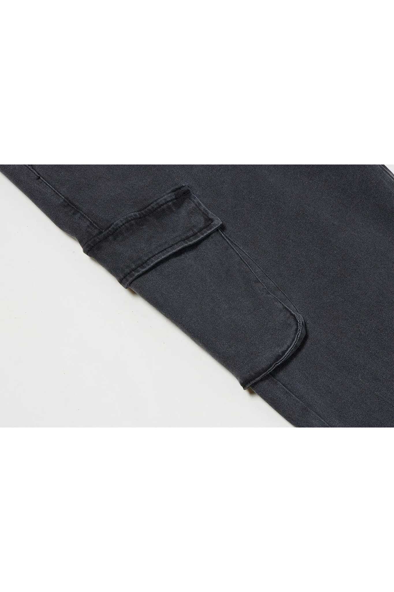 LOOSE STRAIGHT DENIM PANTS DARK BLUE