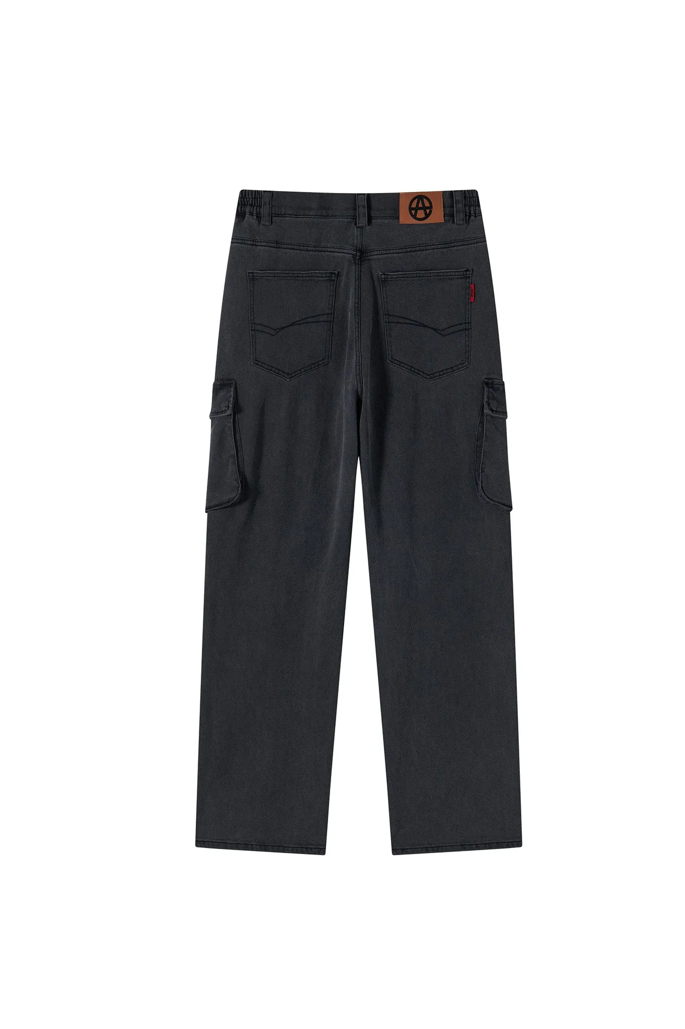 LOOSE STRAIGHT DENIM PANTS DARK BLUE