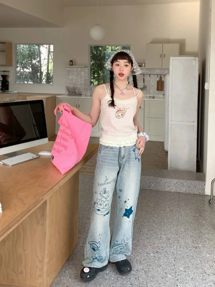 Loose straight jeans【s0000008044】