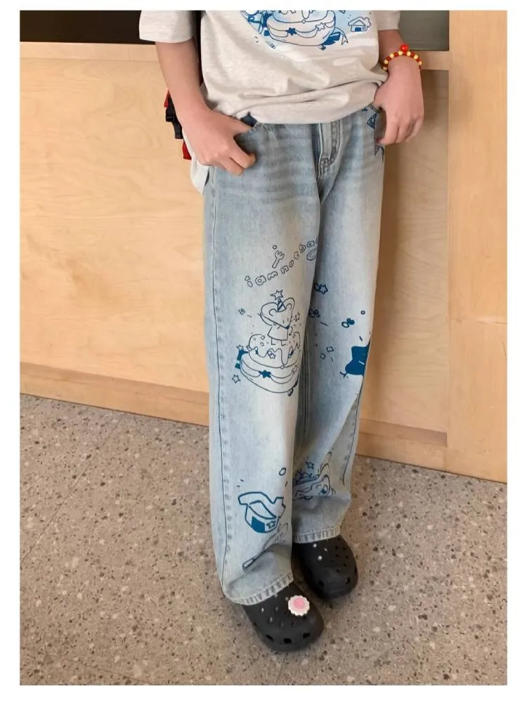 Loose straight jeans【s0000008044】