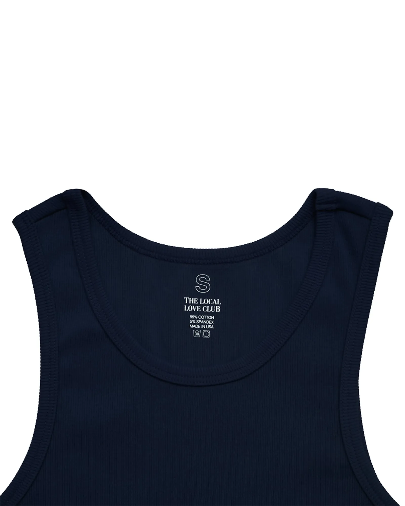 LOVER'S UNIFORM RIB TANK IN NAVY