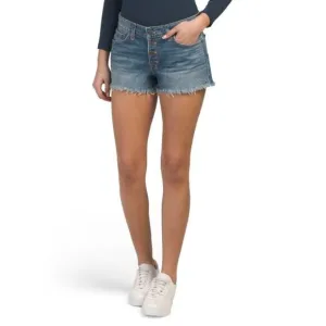 Lucky Brand Womens High Rise 5 Pocket Button Fly Cut Off Jean Shorts Sz 31 NWT