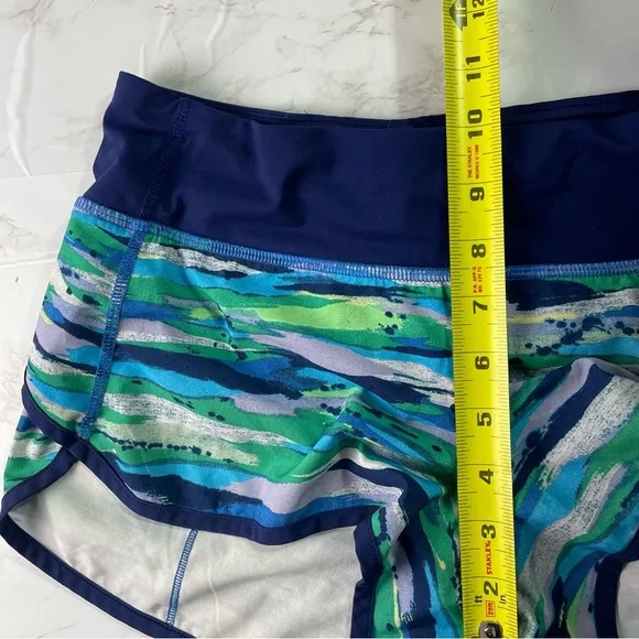 Lululemon Speed Shorts Seven Wonders Multi Hero Blue Size 4