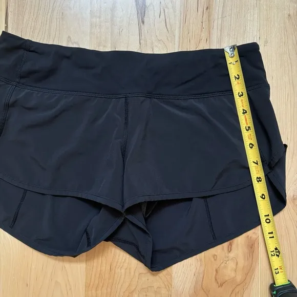 Lululemon Speed Up Short 2.5&quot; in Solid Black