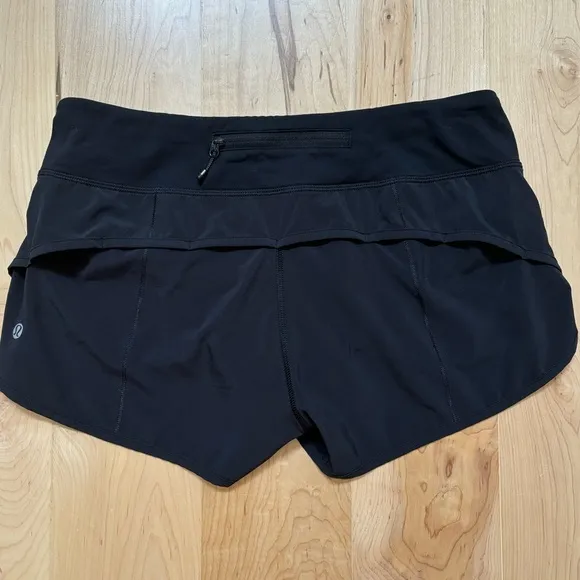 Lululemon Speed Up Short 2.5&quot; in Solid Black